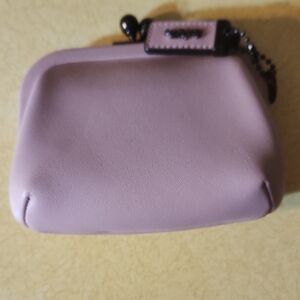 Coach Mauve Leather Wristlet